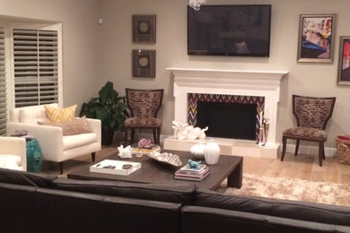 Inspiration for a living room remodel in Miami