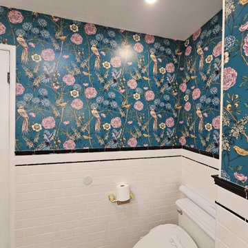 Bespoke Powder Room Wallpapering