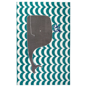 Mohawk Home Oh Whale Blue 3' 9" X 5' Area Rug