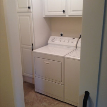 Laundry Room Remodel in white