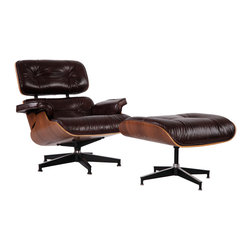Premium Version Leather Eames Lounge Chair & Ottoman - Products