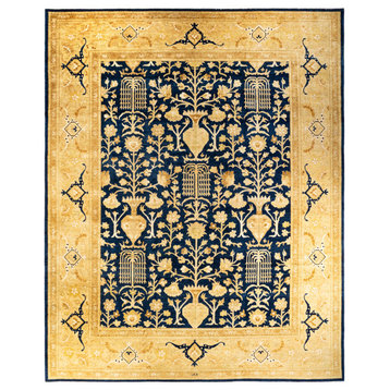 Eclectic, One-of-a-Kind Hand-Knotted Area Rug Blue, 12' 0 x 14' 10