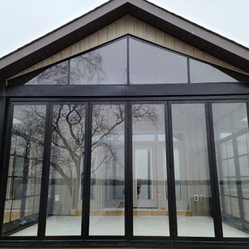 Sunroom with Folding Door