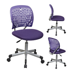 Purple Designer Task Office Chair - Office Chairs