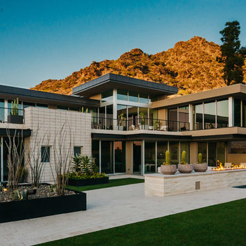 Contemporary Desert Fairways | Rear View of Home