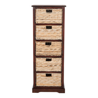 Storage Cabinets With Wicker Basket Drawers