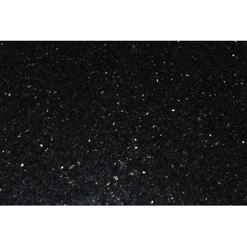 Black Galaxy Granite Tiles, Polished Finish, 12"x12", Set of 40