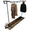Roll Out Industrial Pipe Garment Rack
