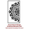 Mandala Stencil Gratitude, Stencils For Easy DIY Home Decor, 44"