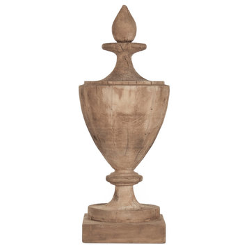 Wooden Finial Urn