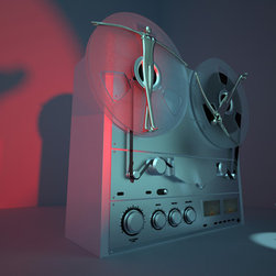 Keith Stone "Reel Life" digital on aluminum 9 x 16" - Fine Art Prints