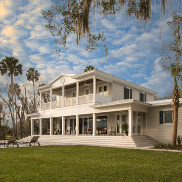 Sophisticated River Home Exterior