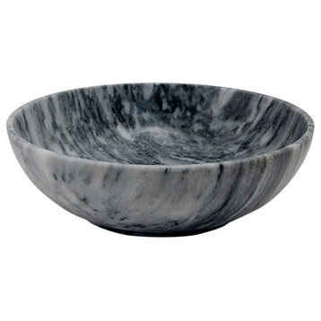 Laurus Marble Bowl, Cloud Gray, 12"
