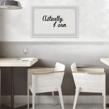 "Actually I Can" Framed Painting Print