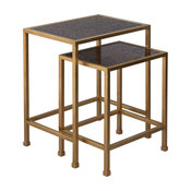 Peyton Gold Tables, 2-Piece Set
