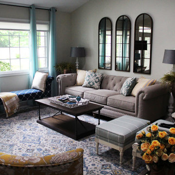 French Country living Room in Grand Rapids Michigan