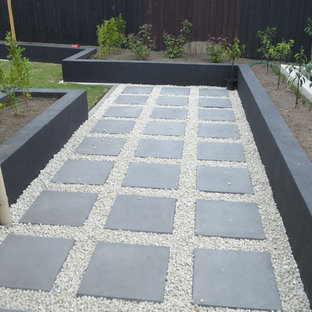 Mittelgroßer Stilmix Garten hinter dem Haus in Christchurch