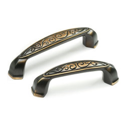 BELLA FORMA DESIGNS SOLID BRASS CABINET AND DRAWER PULL - 3" OR 4" - Cabinet And Drawer Knobs