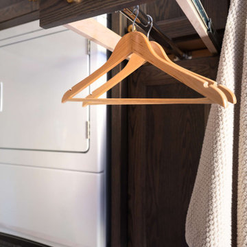 Refined French Country Bathroom and Laundry Room