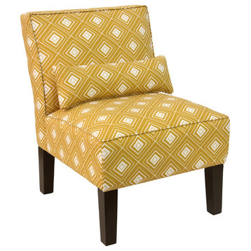 Joel Armless Chair, Diamond Yellow