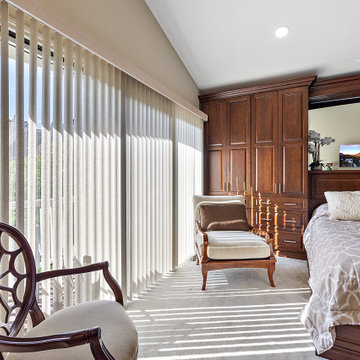 Starmark Cherry Ridgeville Primary Bedroom Furniture & Custom Bed Surround in Ry