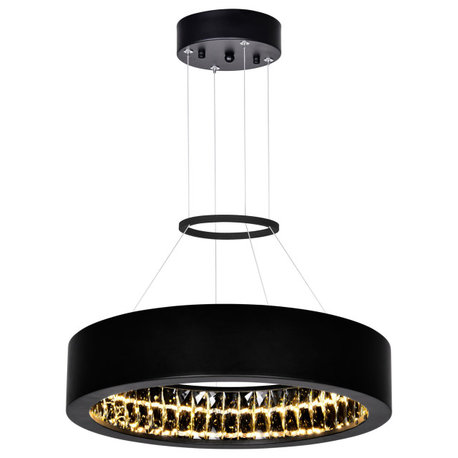 Rosalina LED Chandelier With Matte Black Finish