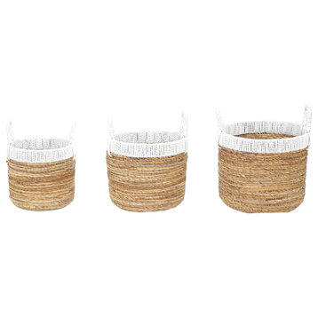 Holset Baskets Set of 3 White