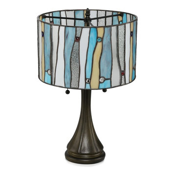 contemporary stained glass lamp