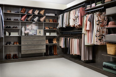 Inspiration for a contemporary closet remodel in Other