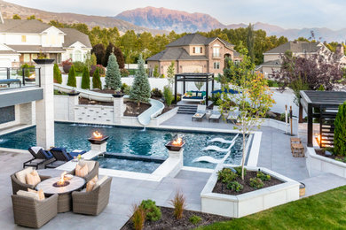 Inspiration for a modern exterior home remodel in Salt Lake City