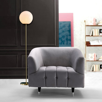 Chic Home Julia Club Chair, Silver