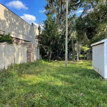 Lawn Cleanup - Before