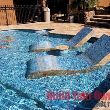Arizona Swimming Pool and Grotto Designed by Build Your Own Pool