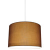 Marie Duo Color Shade Pendant, 10"x15.5", Gray With Yellow Lining