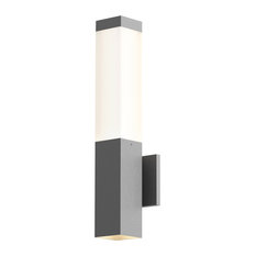 Sonneman 7380-WL Square Column 2 Light 19-1/2" Tall Outdoor Wall - Textured