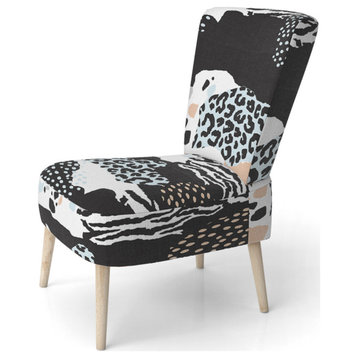 Abstract Animal Pattern Chair, Side Chair
