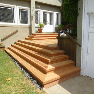 Stunning kiln dried clear redwood deck in Berkeley