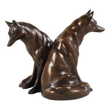 Fox Mates Sculpture