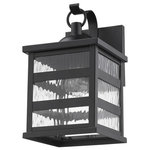 Acclaim Lighting - Acclaim Lighting Morris 1-Light Wall Light, Matte Black Finish - The parallel lines of this arts & crafts style areMorris 1-Light Wall  Matte Black *UL: Suitable for wet locations Energy Star Qualified: YES ADA Certified: n/a  *Number of Lights: Lamp: 1-*Wattage:100w Medium Base bulb(s) *Bulb Included:No *Bulb Type:Medium Base *Finish Type:Matte Black
