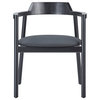 Alek Chair, Black Ash and Black Eco Leather