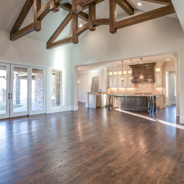 Traditional Brick & Stone with a Glamorous Interior