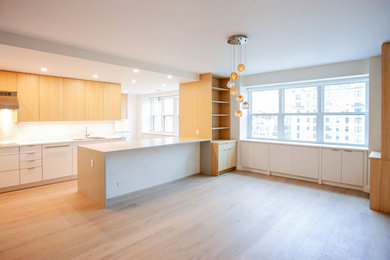 Inspiration for a contemporary home design remodel in New York