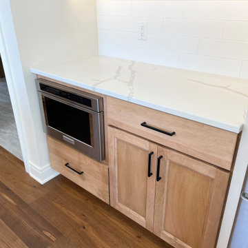 Ivory Painted and Maple Pecan Kitchen Design in Bettendorf, Iowa