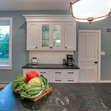 Brighton Cascade and Wabash Beaded Inset Kitchen in Hingham and and Cherry