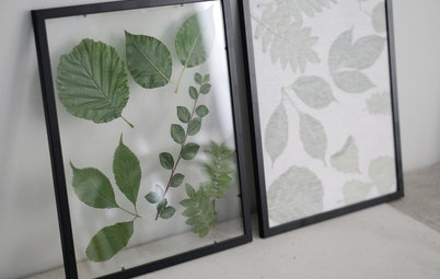 Gör det själv: Två grönskande tavlor med olika känsla och bakgrund