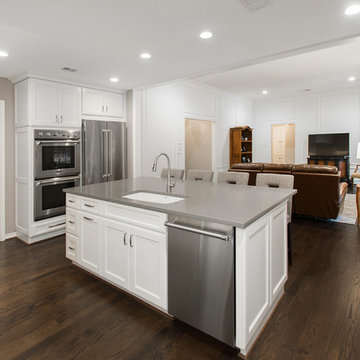 Scott Circle Kitchen & Living Room