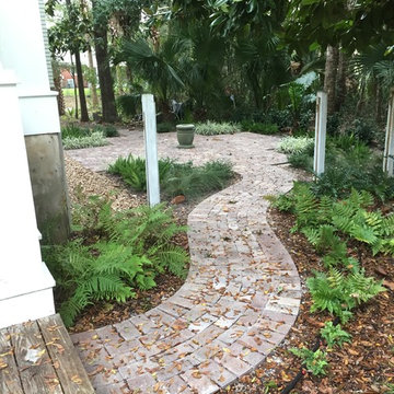 7th Street Apalachicola, FL paver and hardscape design