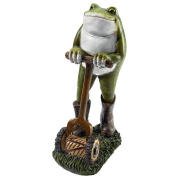 Design Toscano Moses The Toad Lawn Mower Frog