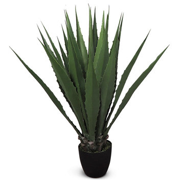 Faux Botanical Giant Agave in Green 40"H