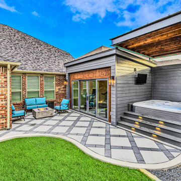 Birdie Dr | Paved Patio Design | Landscape Architect